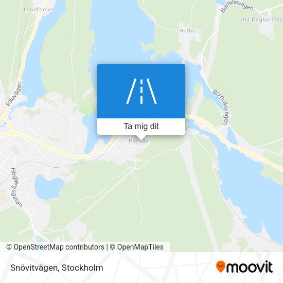 Snövitvägen karta