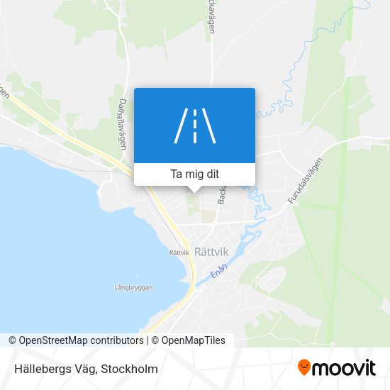 Hällebergs Väg karta