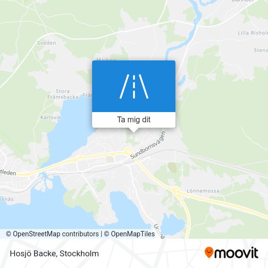 Hosjö Backe karta