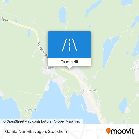 Gamla Norrviksvägen karta