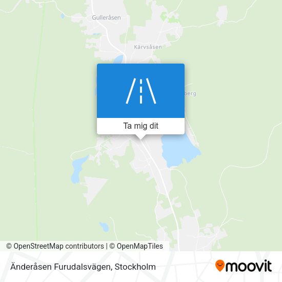 Änderåsen Furudalsvägen karta