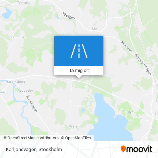 Karljönsvägen karta