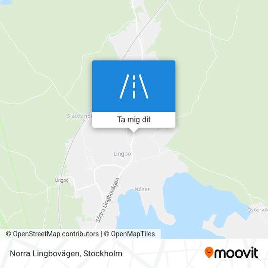 Norra Lingbovägen karta