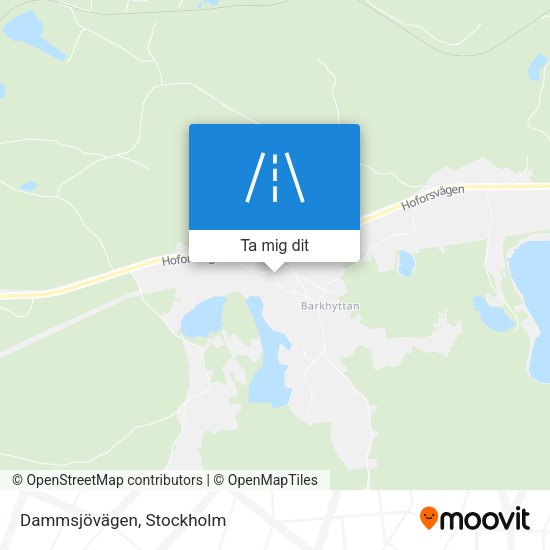 Dammsjövägen karta