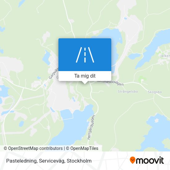 Pasteledning, Serviceväg karta