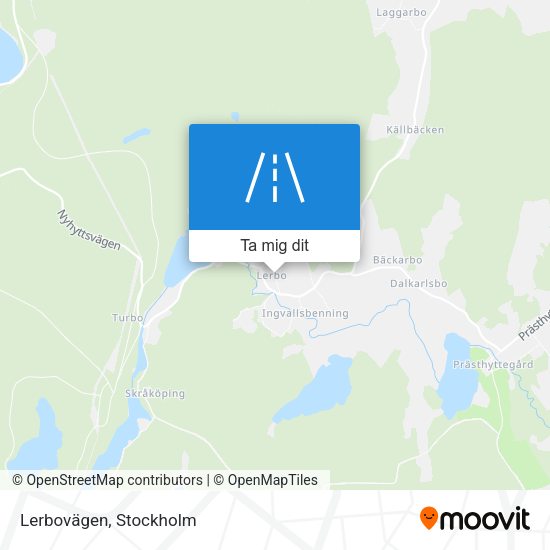 Lerbovägen karta