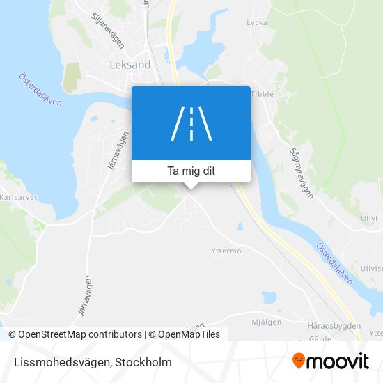 Lissmohedsvägen karta