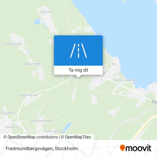 Fredmundbergsvägen karta