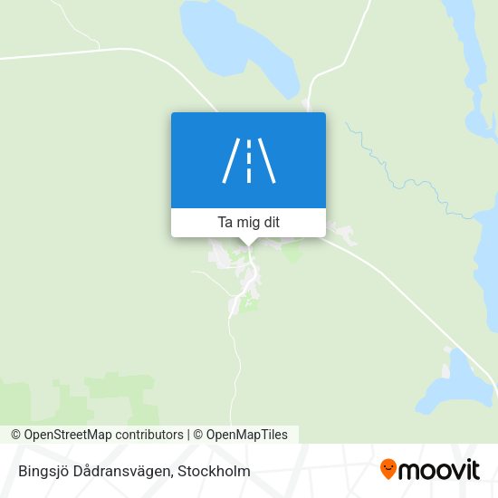 Bingsjö Dådransvägen karta