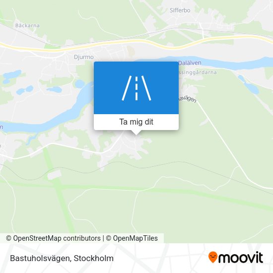 Bastuholsvägen karta