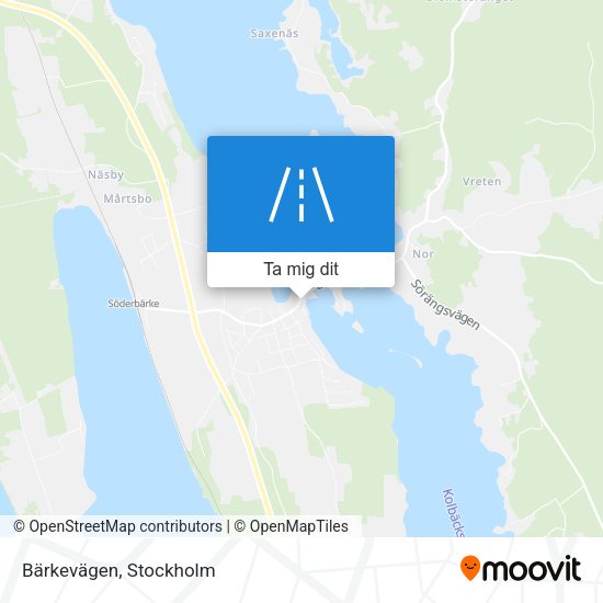 Bärkevägen karta