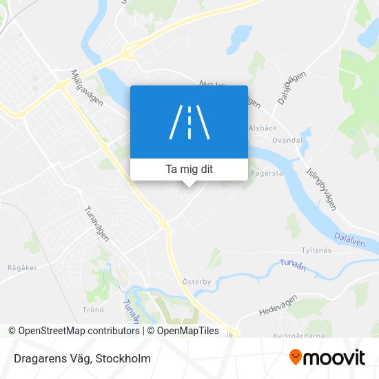 Dragarens Väg karta