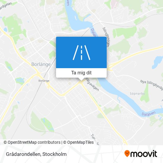 Grådarondellen karta