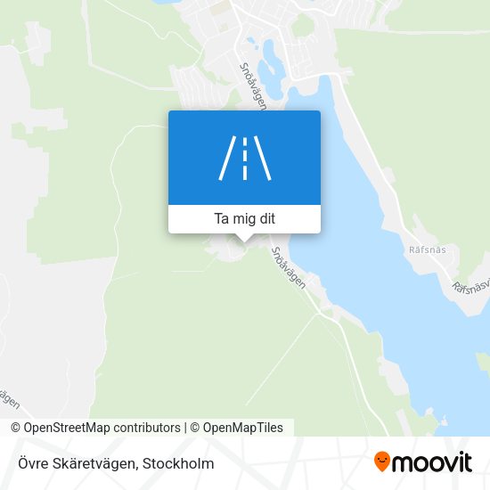 Övre Skäretvägen karta
