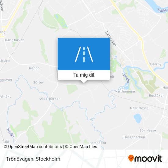Trönövägen karta