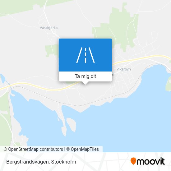 Bergstrandsvägen karta