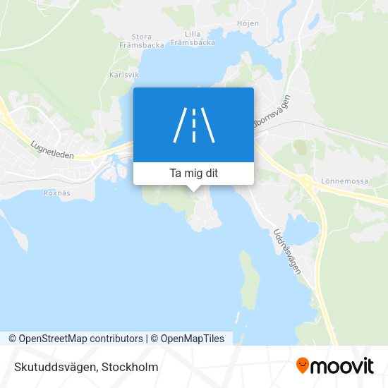 Skutuddsvägen karta