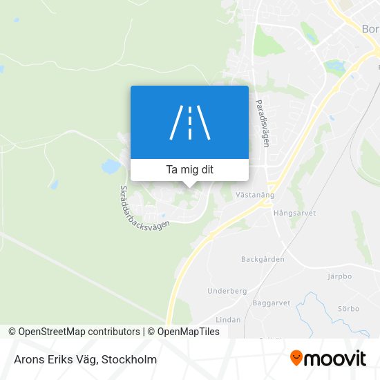 Arons Eriks Väg karta