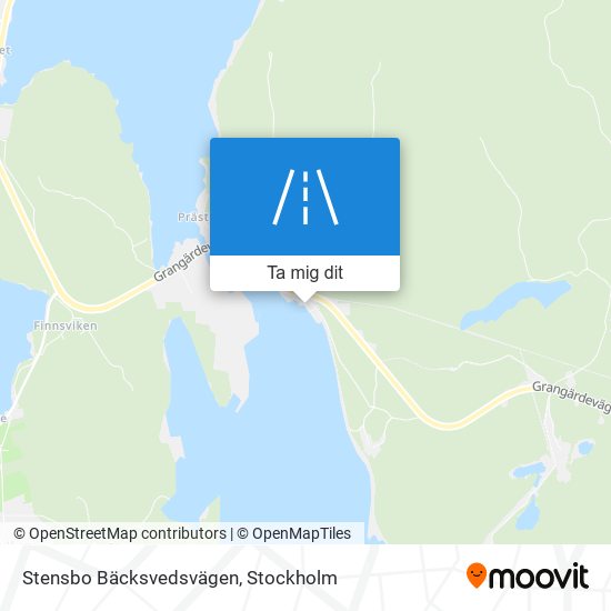 Stensbo Bäcksvedsvägen karta