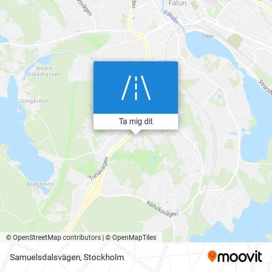 Samuelsdalsvägen karta