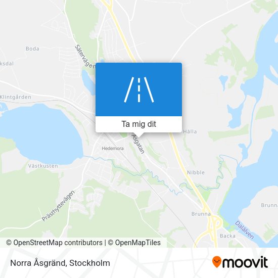 Norra Åsgränd karta