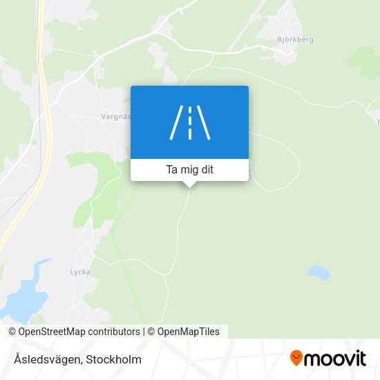 Åsledsvägen karta