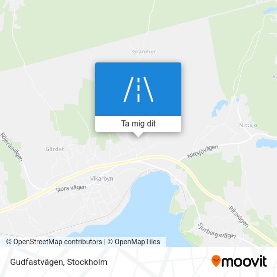 Gudfastvägen karta
