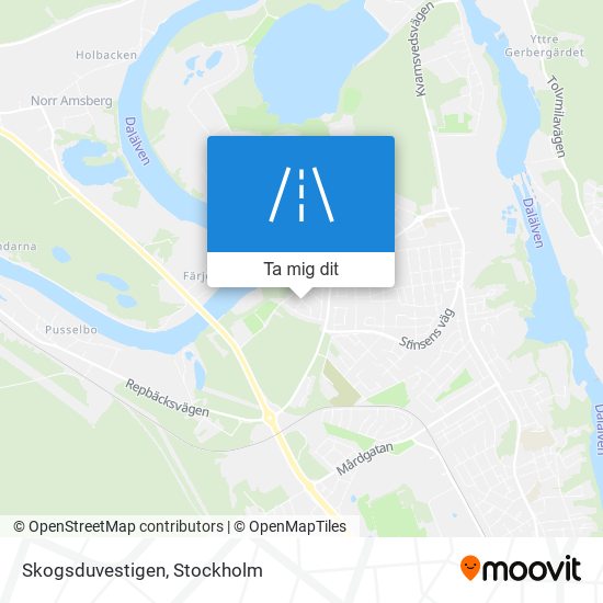 Skogsduvestigen karta