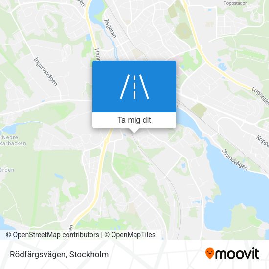 Rödfärgsvägen karta