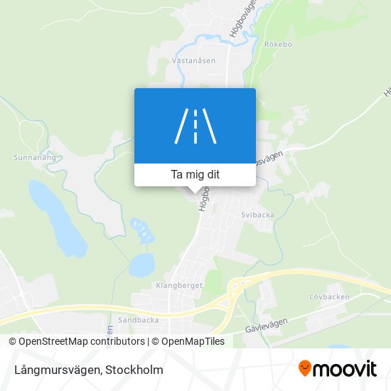 Långmursvägen karta