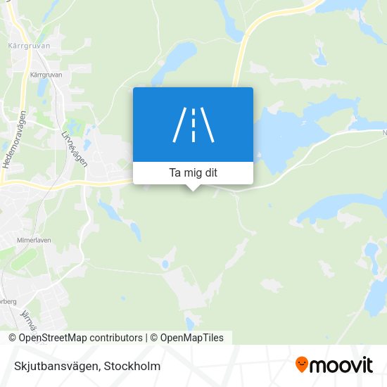 Skjutbansvägen karta