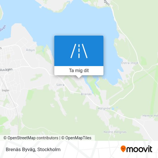 Brenäs Byväg karta