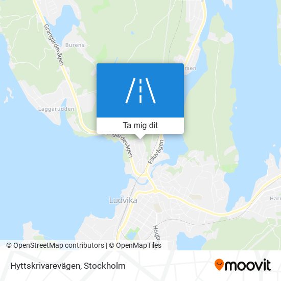 Hyttskrivarevägen karta