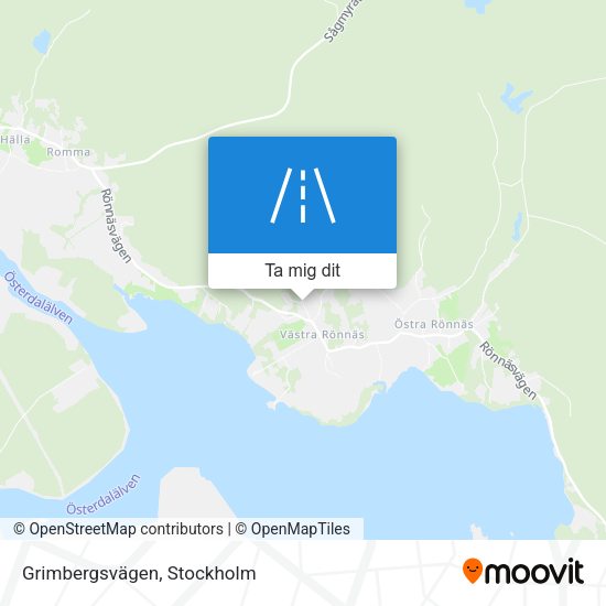Grimbergsvägen karta