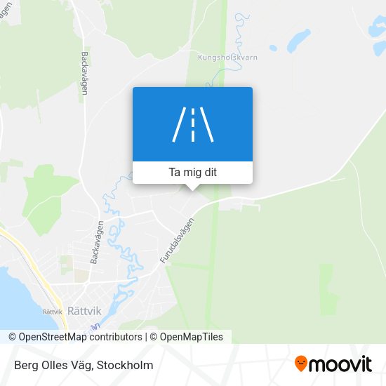 Berg Olles Väg karta