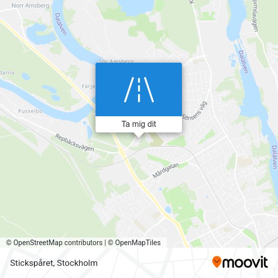 Stickspåret karta