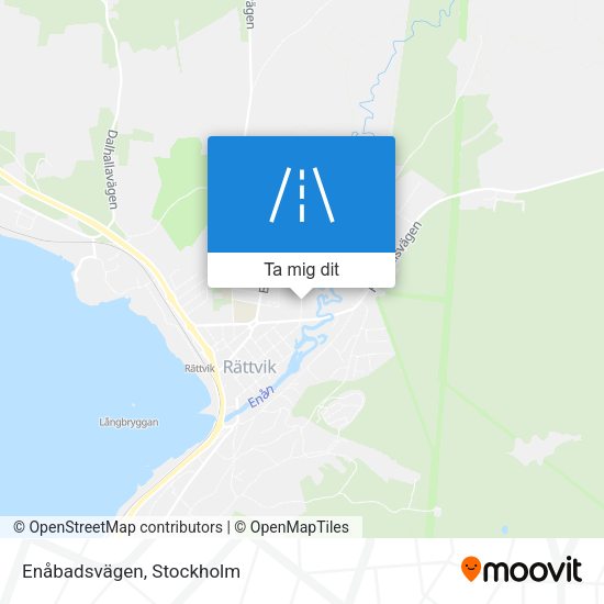 Enåbadsvägen karta