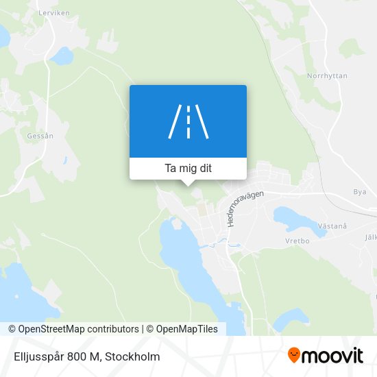 Elljusspår 800 M karta
