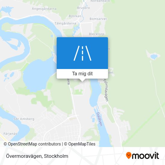 Övermoravägen karta