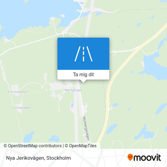 Nya Jerikovägen karta