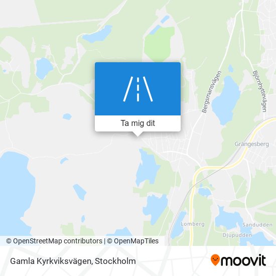 Gamla Kyrkviksvägen karta