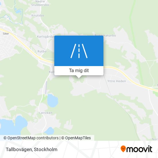 Tallbovägen karta