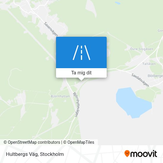 Hultbergs Väg karta