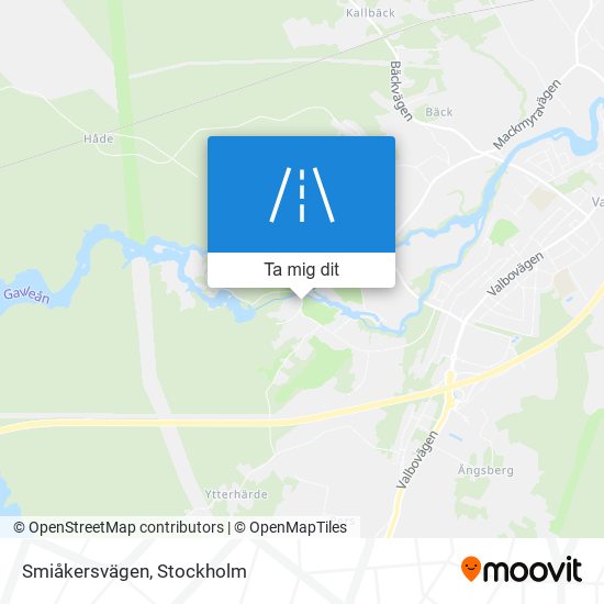 Smiåkersvägen karta