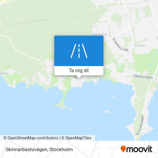 Skinnarbastuvägen karta