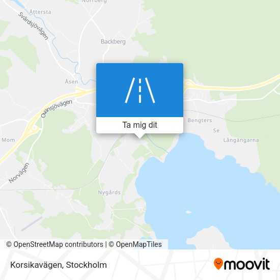 Korsikavägen karta
