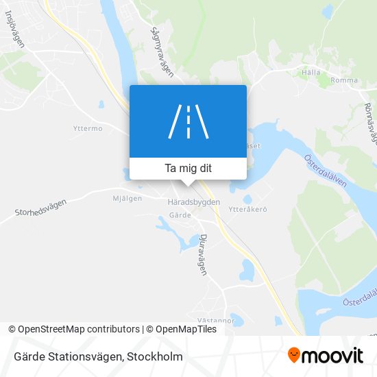 Gärde Stationsvägen karta