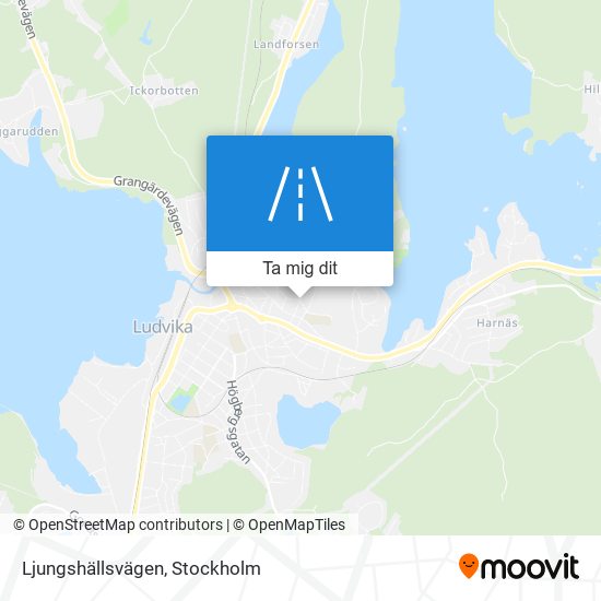 Ljungshällsvägen karta