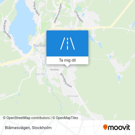 Blåmesvägen karta