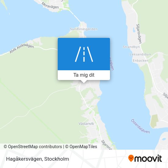 Hagåkersvägen karta